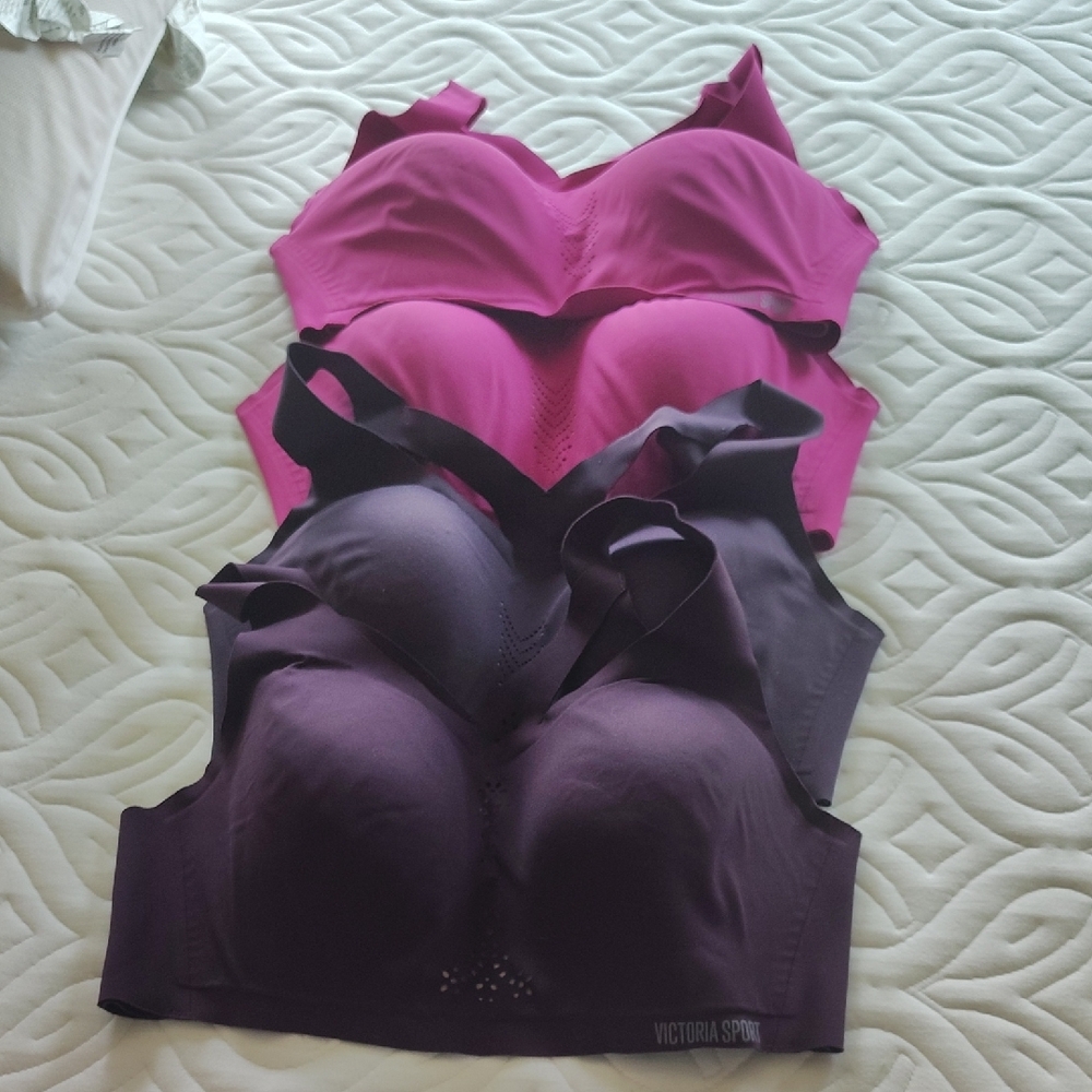 Victoria's Secret Purple and Pink Sports Bras